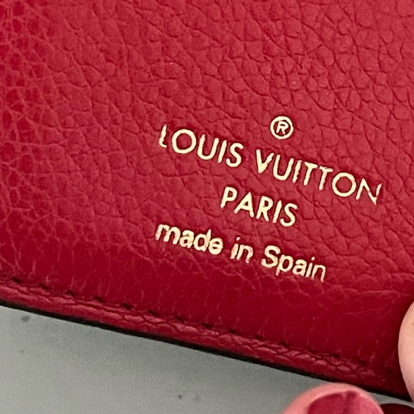 Louis Vuitton Cerise Pallas Compact Monogram & Red Leather Wallet CA4175 - Picture 11 of 17